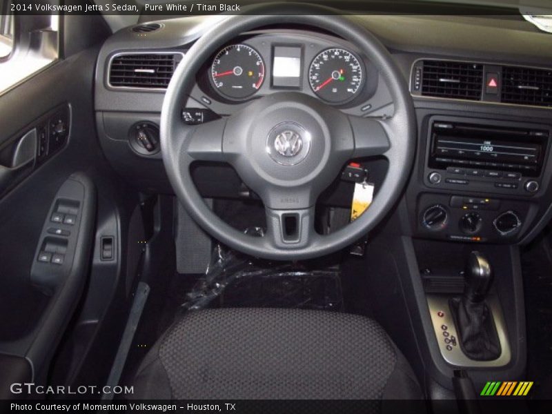 Pure White / Titan Black 2014 Volkswagen Jetta S Sedan