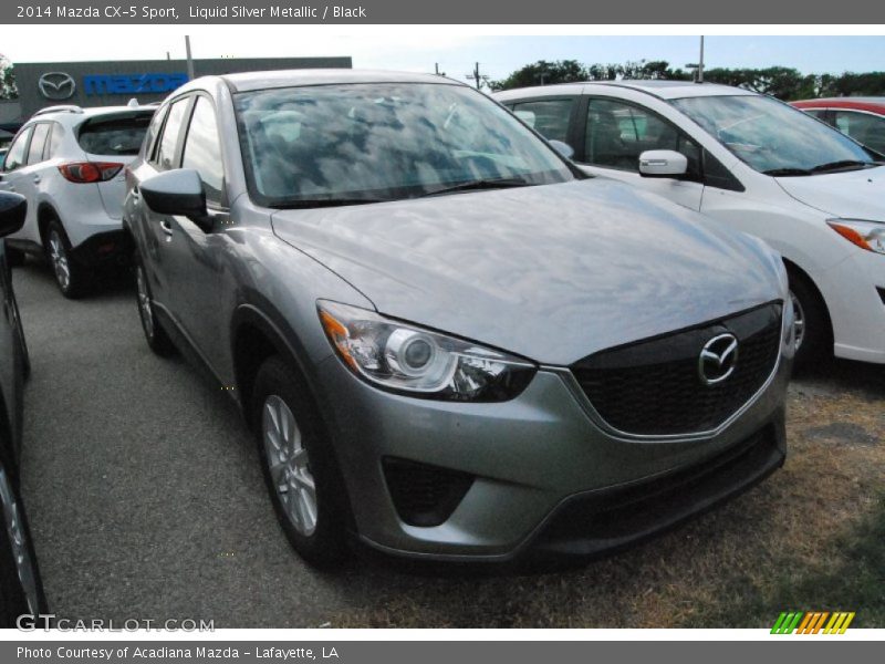 Liquid Silver Metallic / Black 2014 Mazda CX-5 Sport