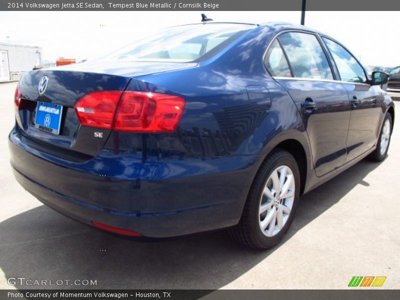 Tempest Blue Metallic / Cornsilk Beige 2014 Volkswagen Jetta SE Sedan