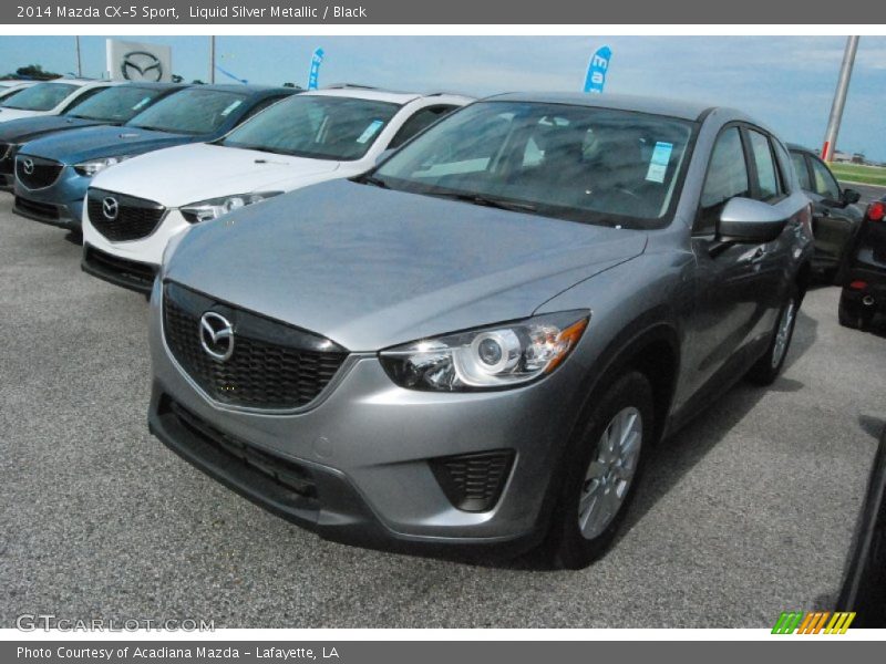 Liquid Silver Metallic / Black 2014 Mazda CX-5 Sport