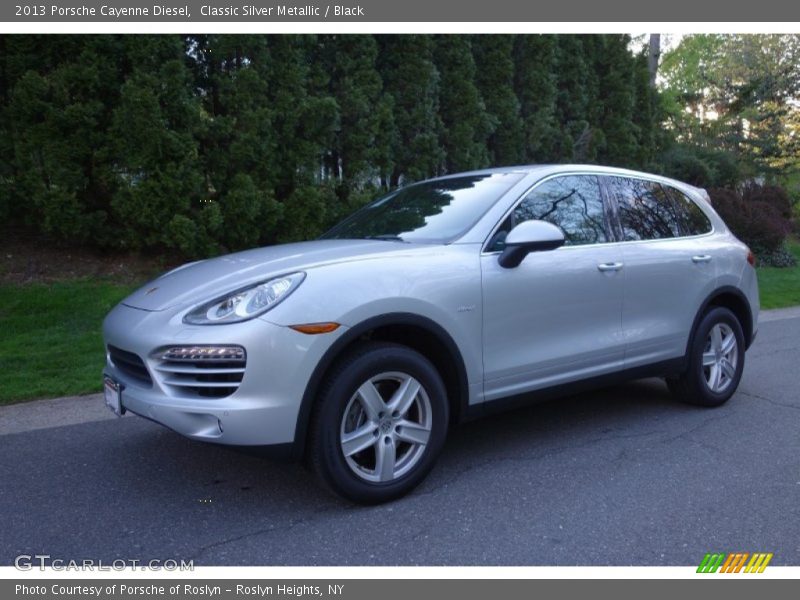 Classic Silver Metallic / Black 2013 Porsche Cayenne Diesel