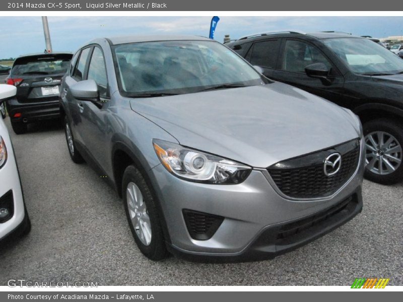 Liquid Silver Metallic / Black 2014 Mazda CX-5 Sport