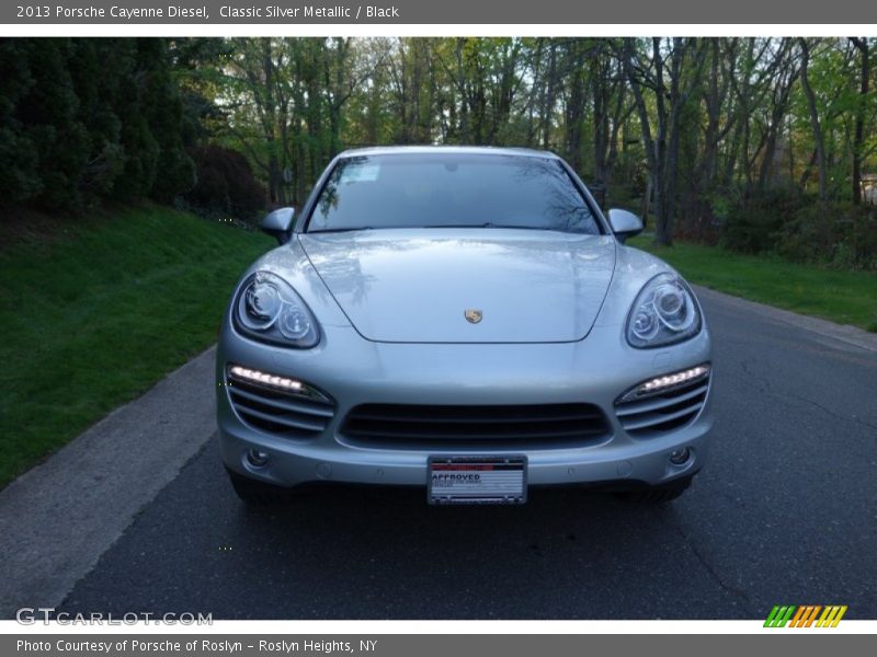 Classic Silver Metallic / Black 2013 Porsche Cayenne Diesel