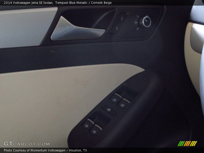 Tempest Blue Metallic / Cornsilk Beige 2014 Volkswagen Jetta SE Sedan