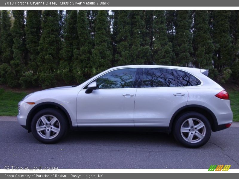 Classic Silver Metallic / Black 2013 Porsche Cayenne Diesel