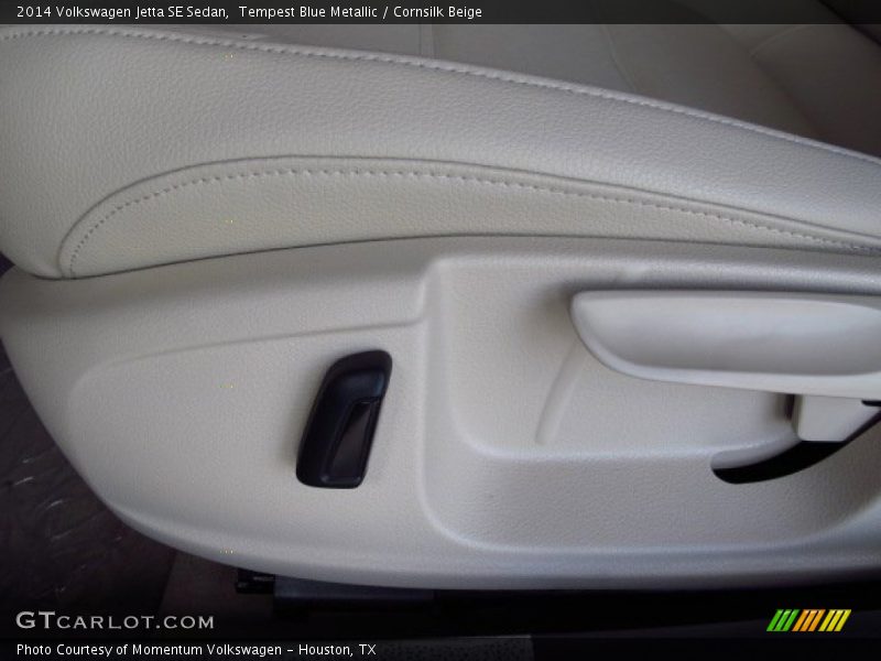 Tempest Blue Metallic / Cornsilk Beige 2014 Volkswagen Jetta SE Sedan