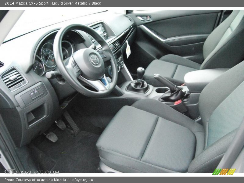 Liquid Silver Metallic / Black 2014 Mazda CX-5 Sport