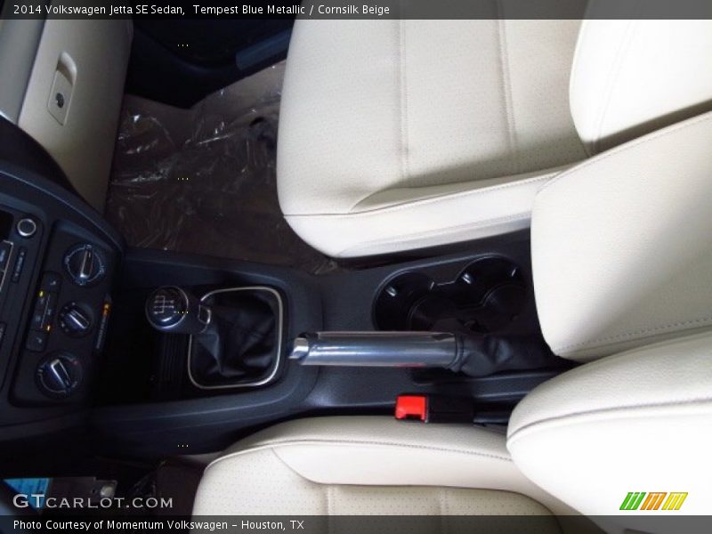 Tempest Blue Metallic / Cornsilk Beige 2014 Volkswagen Jetta SE Sedan