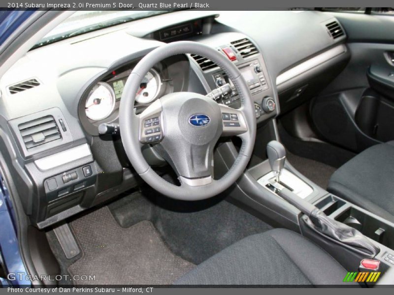 Black Interior - 2014 Impreza 2.0i Premium 5 Door 