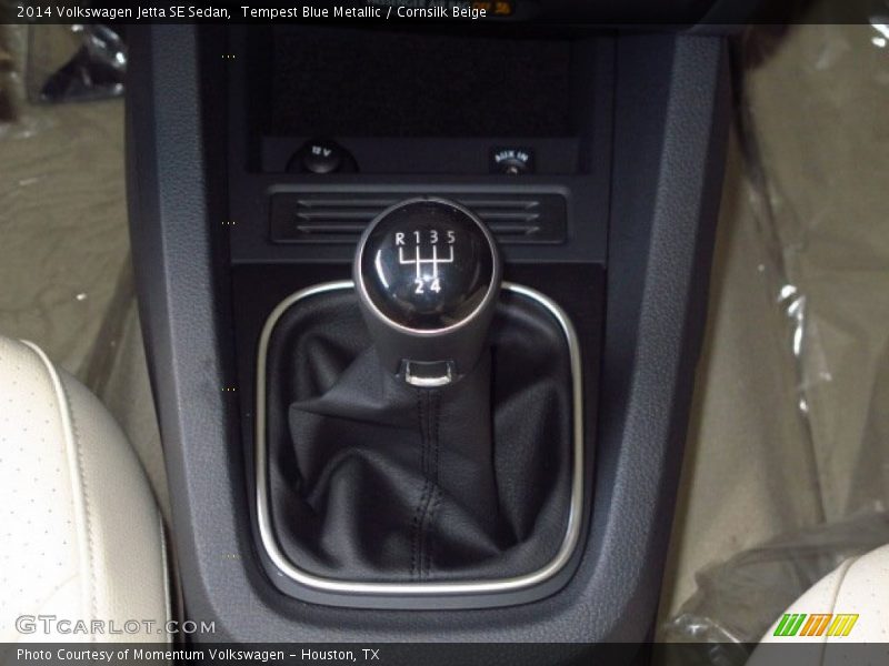 Tempest Blue Metallic / Cornsilk Beige 2014 Volkswagen Jetta SE Sedan
