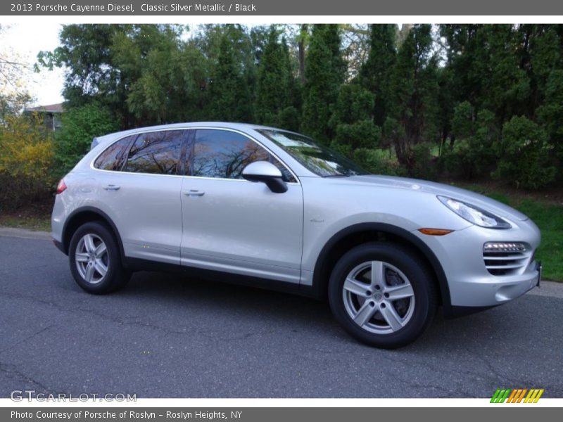 Classic Silver Metallic / Black 2013 Porsche Cayenne Diesel