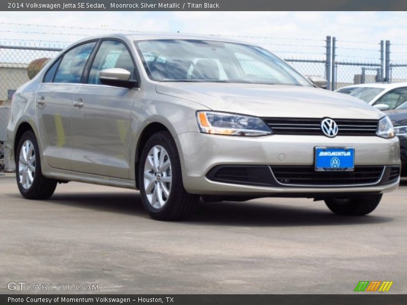Moonrock Silver Metallic / Titan Black 2014 Volkswagen Jetta SE Sedan
