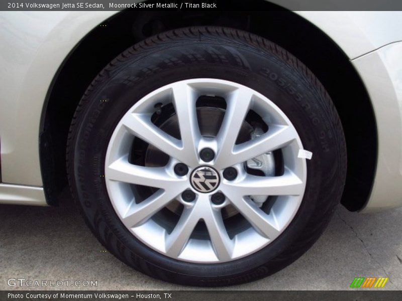Moonrock Silver Metallic / Titan Black 2014 Volkswagen Jetta SE Sedan