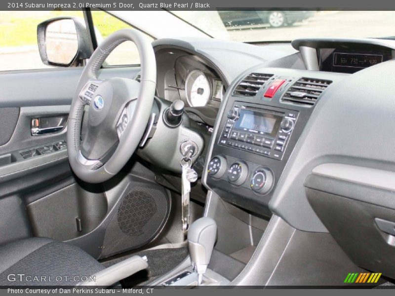 Quartz Blue Pearl / Black 2014 Subaru Impreza 2.0i Premium 5 Door