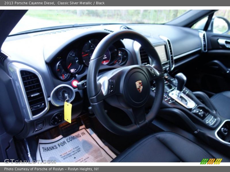Classic Silver Metallic / Black 2013 Porsche Cayenne Diesel