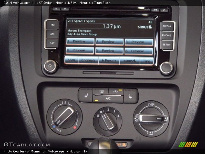 Moonrock Silver Metallic / Titan Black 2014 Volkswagen Jetta SE Sedan