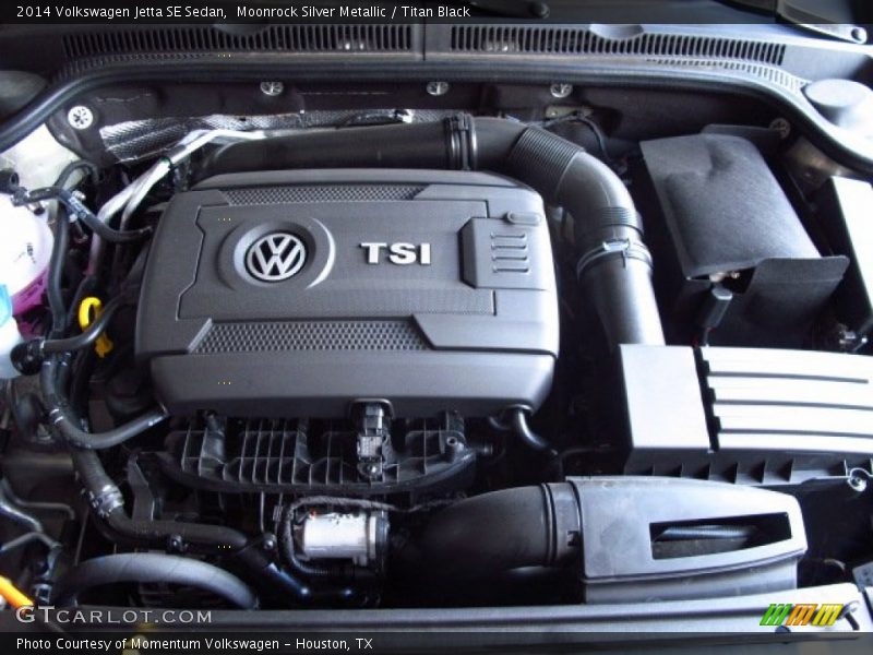 Moonrock Silver Metallic / Titan Black 2014 Volkswagen Jetta SE Sedan