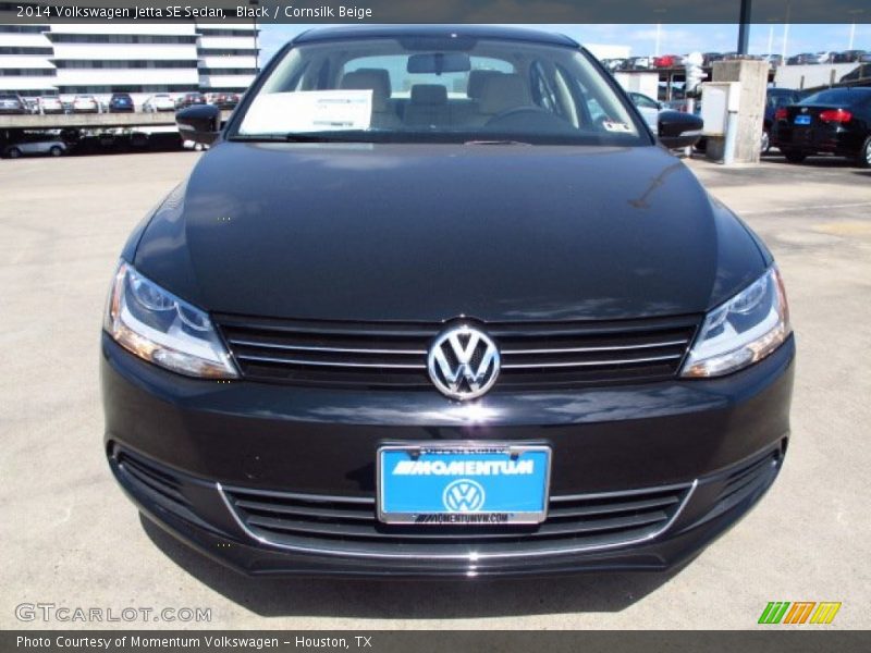 Black / Cornsilk Beige 2014 Volkswagen Jetta SE Sedan