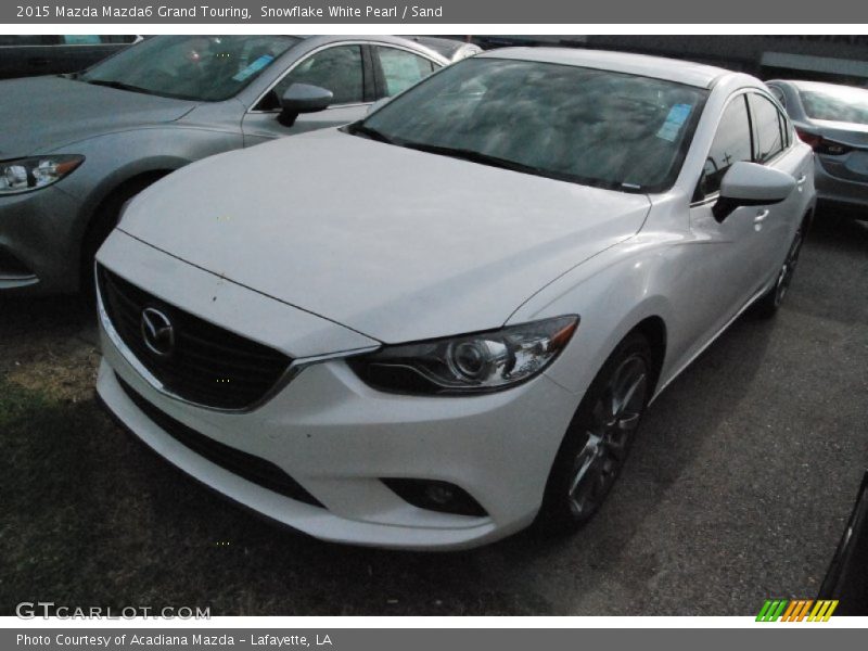 Snowflake White Pearl / Sand 2015 Mazda Mazda6 Grand Touring