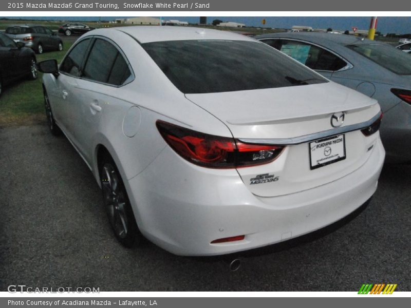 Snowflake White Pearl / Sand 2015 Mazda Mazda6 Grand Touring
