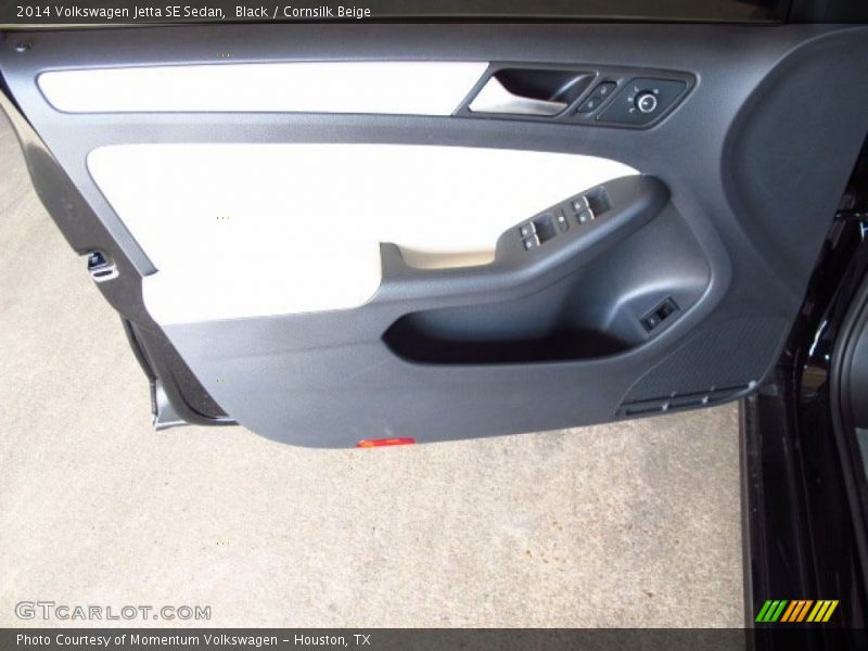 Black / Cornsilk Beige 2014 Volkswagen Jetta SE Sedan