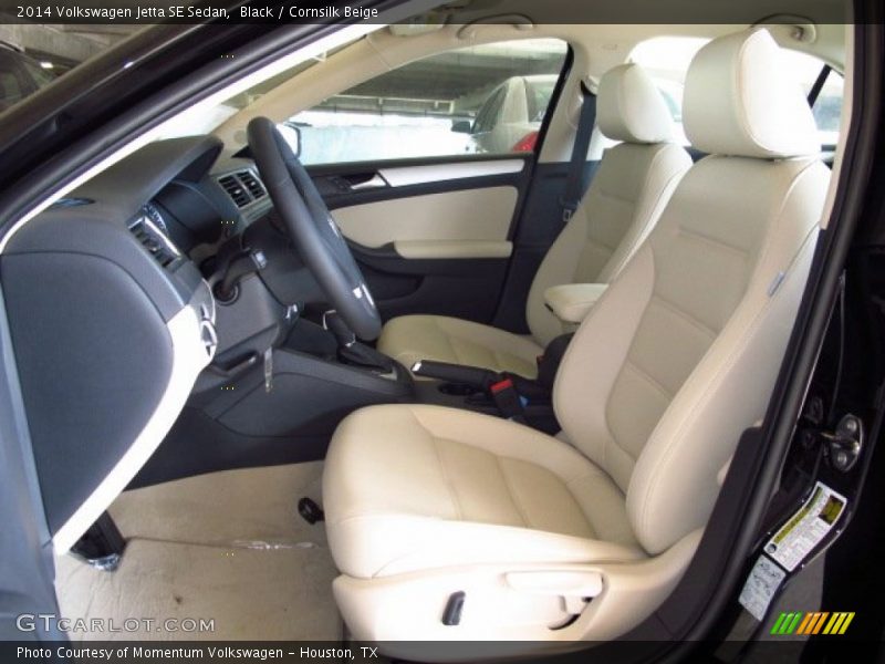 Black / Cornsilk Beige 2014 Volkswagen Jetta SE Sedan