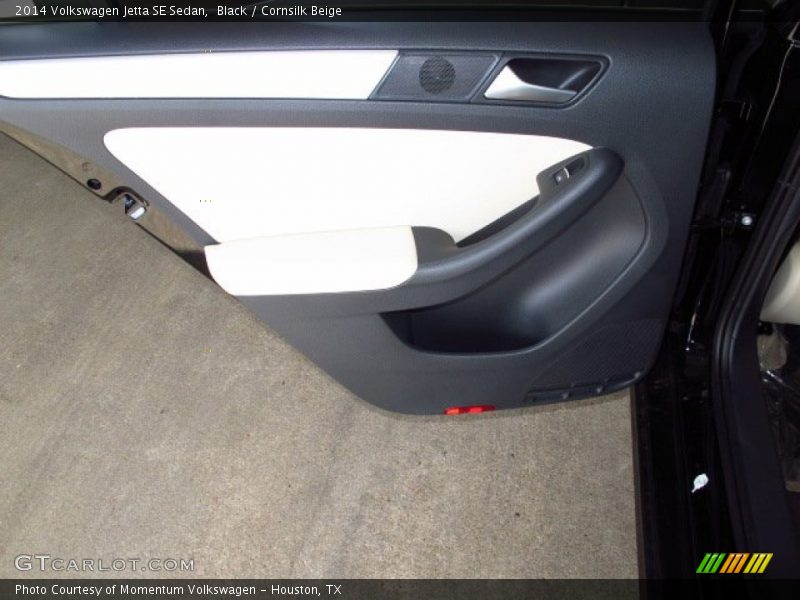 Black / Cornsilk Beige 2014 Volkswagen Jetta SE Sedan