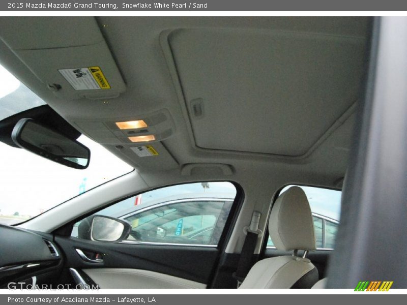Snowflake White Pearl / Sand 2015 Mazda Mazda6 Grand Touring