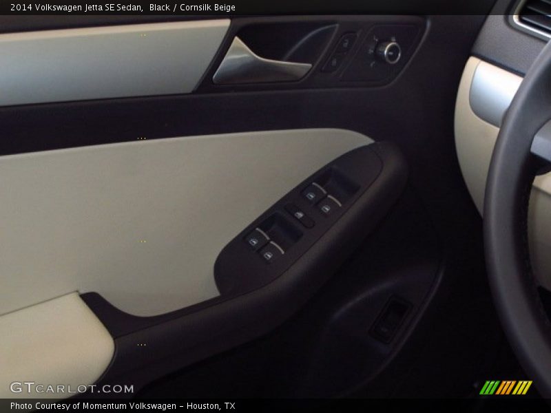 Black / Cornsilk Beige 2014 Volkswagen Jetta SE Sedan