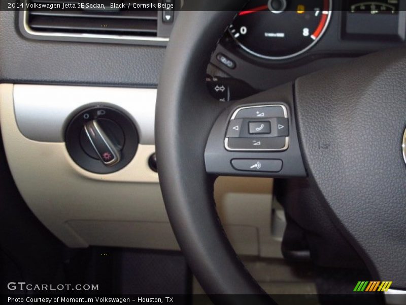 Black / Cornsilk Beige 2014 Volkswagen Jetta SE Sedan