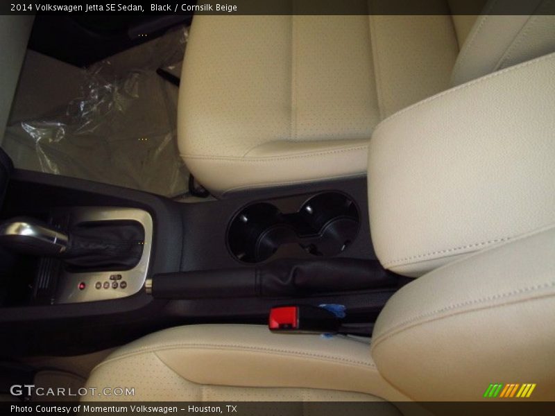 Black / Cornsilk Beige 2014 Volkswagen Jetta SE Sedan