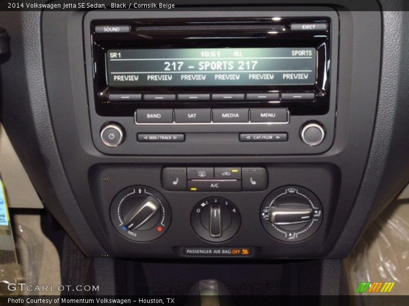 Black / Cornsilk Beige 2014 Volkswagen Jetta SE Sedan