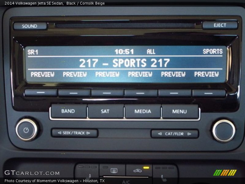 Black / Cornsilk Beige 2014 Volkswagen Jetta SE Sedan