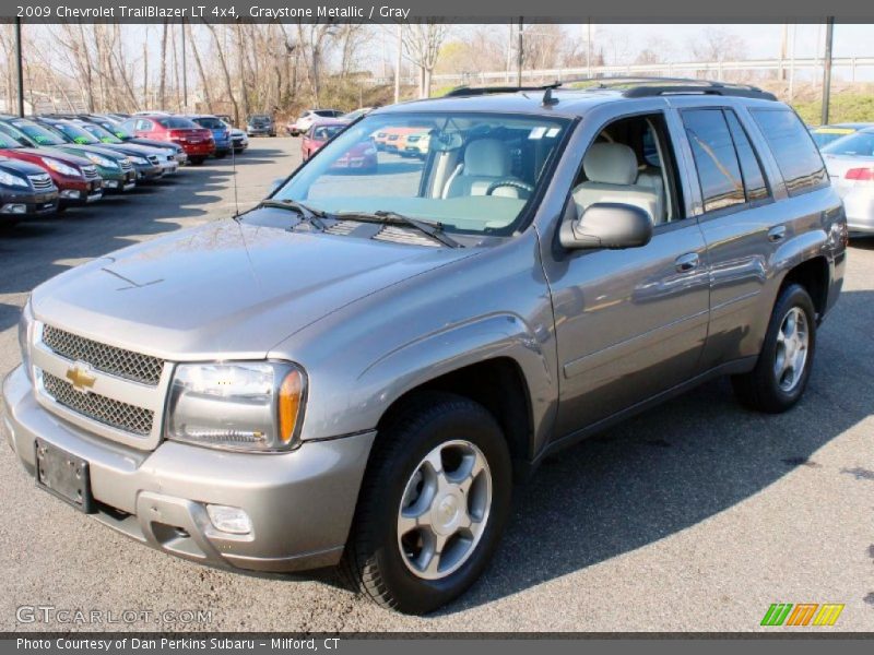Graystone Metallic / Gray 2009 Chevrolet TrailBlazer LT 4x4