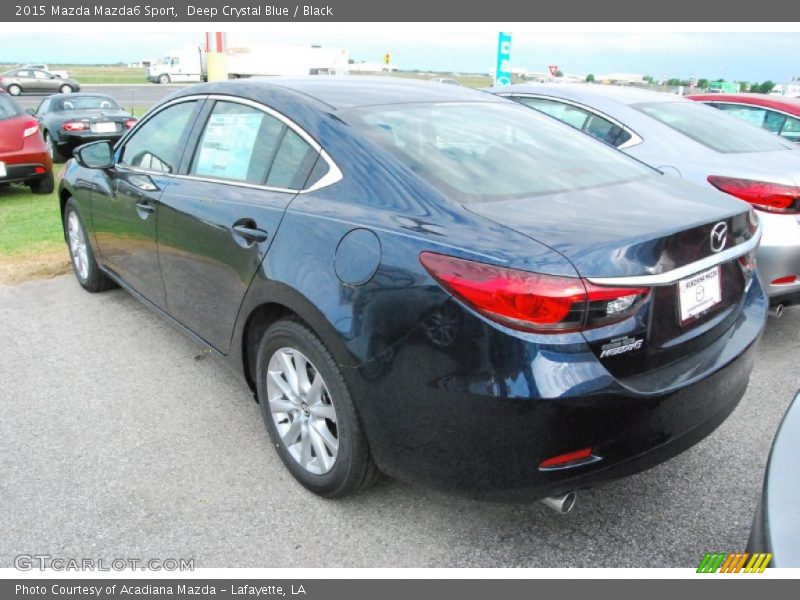 Deep Crystal Blue / Black 2015 Mazda Mazda6 Sport