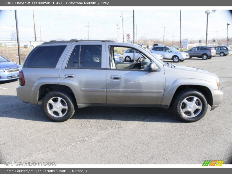 Graystone Metallic / Gray 2009 Chevrolet TrailBlazer LT 4x4