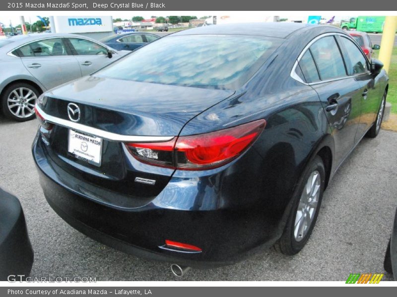 Deep Crystal Blue / Black 2015 Mazda Mazda6 Sport