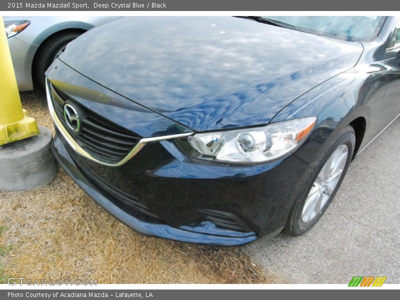 Deep Crystal Blue / Black 2015 Mazda Mazda6 Sport