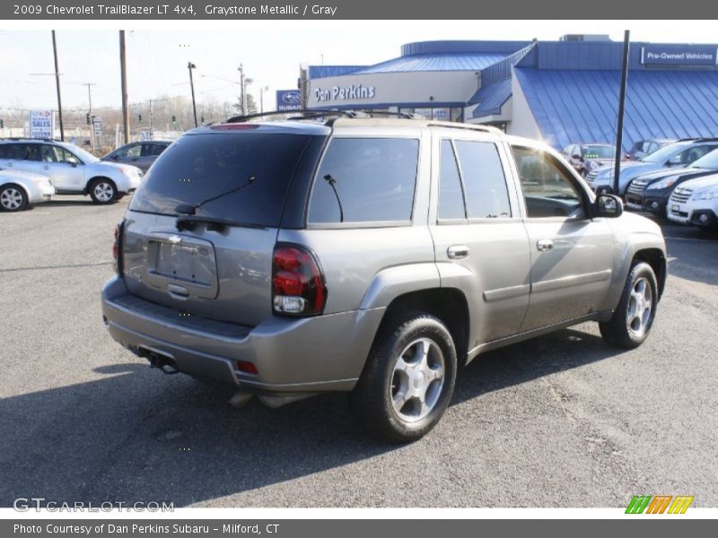 Graystone Metallic / Gray 2009 Chevrolet TrailBlazer LT 4x4