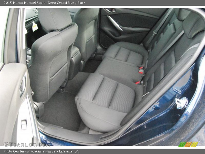 Deep Crystal Blue / Black 2015 Mazda Mazda6 Sport