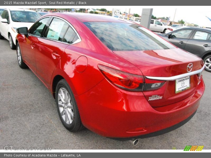 Soul Red Metallic / Black 2015 Mazda Mazda6 Sport