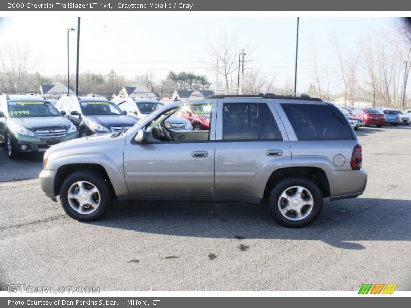 Graystone Metallic / Gray 2009 Chevrolet TrailBlazer LT 4x4