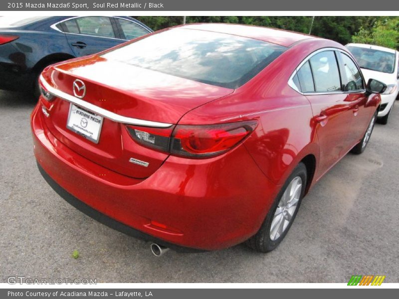 Soul Red Metallic / Black 2015 Mazda Mazda6 Sport