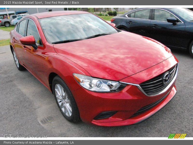 Soul Red Metallic / Black 2015 Mazda Mazda6 Sport