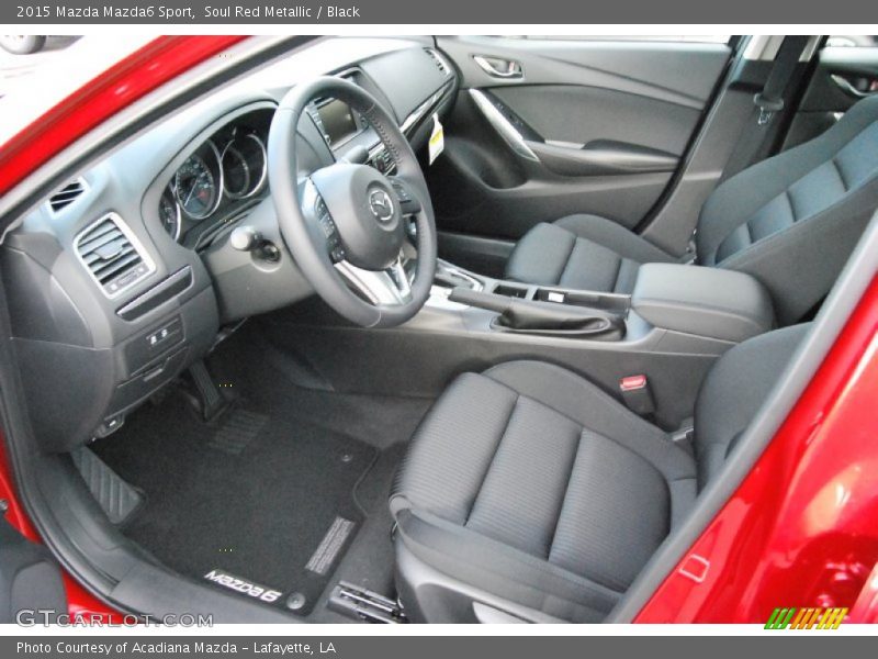 Soul Red Metallic / Black 2015 Mazda Mazda6 Sport