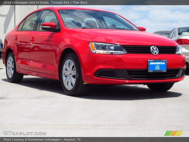 Tornado Red / Titan Black 2014 Volkswagen Jetta SE Sedan