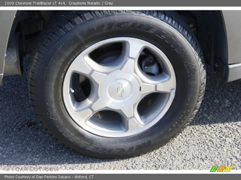 Graystone Metallic / Gray 2009 Chevrolet TrailBlazer LT 4x4