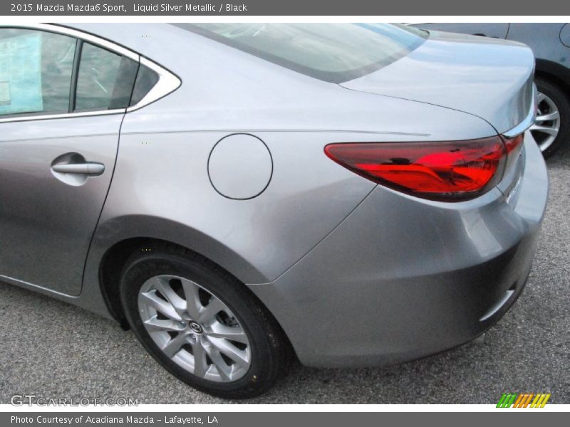 Liquid Silver Metallic / Black 2015 Mazda Mazda6 Sport