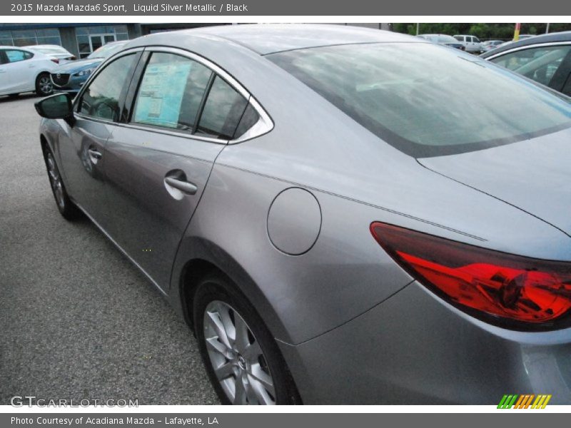 Liquid Silver Metallic / Black 2015 Mazda Mazda6 Sport