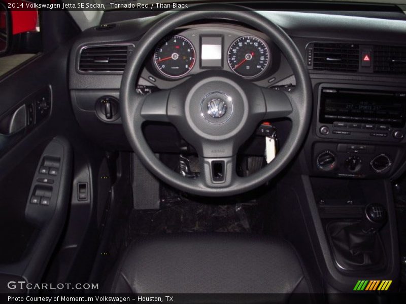 Tornado Red / Titan Black 2014 Volkswagen Jetta SE Sedan